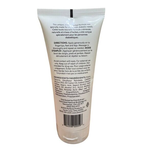 (1) Zim’s Crack Creme Original Diabetics Aloe/Arnica 4oz TUBE VHTF NEW SEALED - Picture 4 of 5
